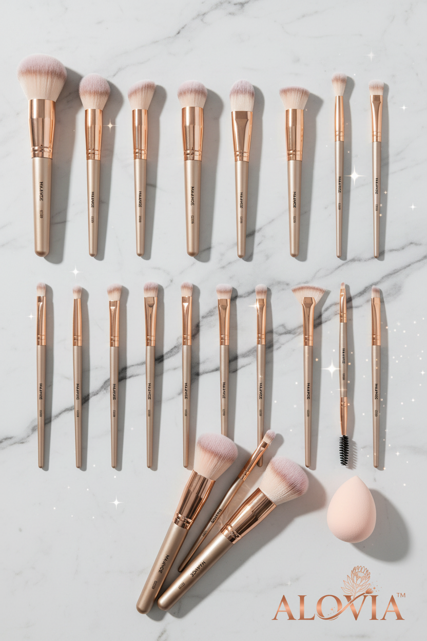 Alovia™ Brush Flat Lay