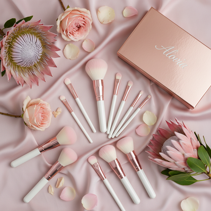 Alovia Clean Brushes Flat Lay